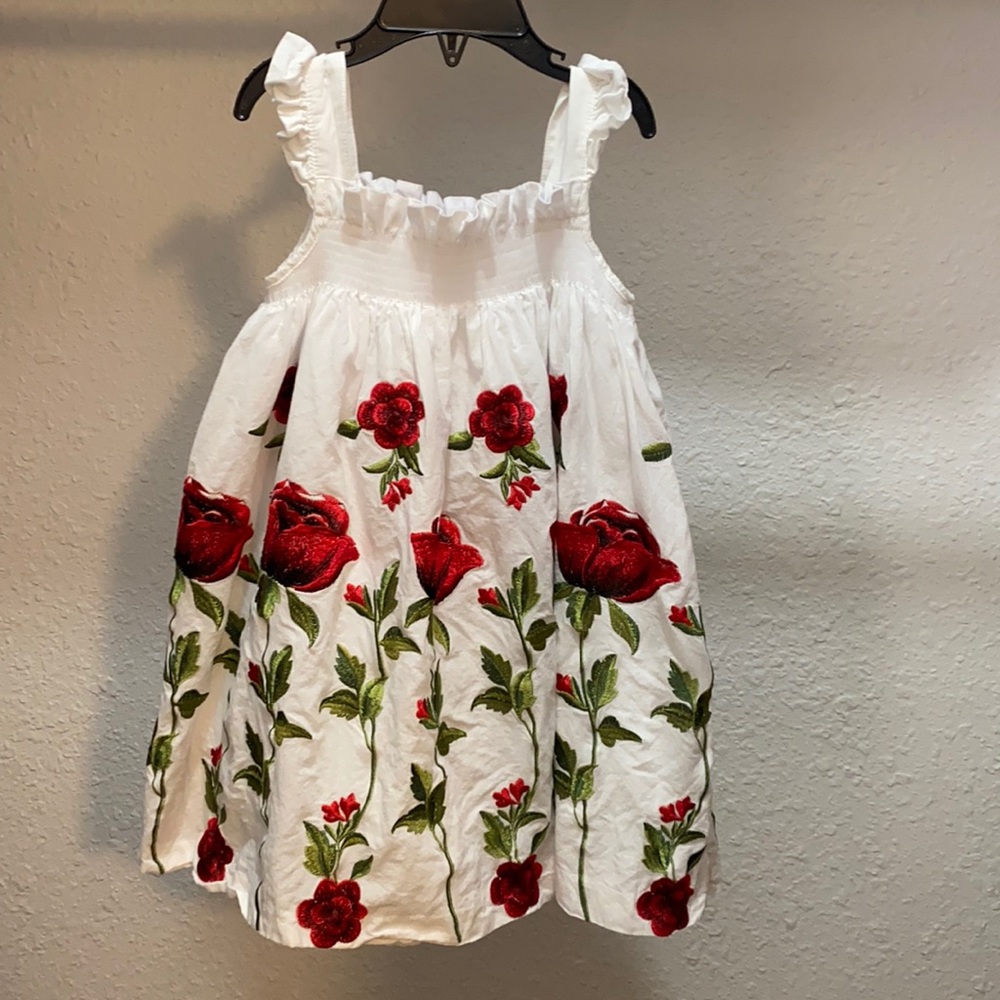 3T Girl’s Embroidered Rose Dress
